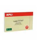 Apli Classic Bloc de 100 Notas Adhesivas 125 x 75 mm - Color Amarillo