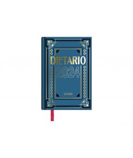 Dohe Dietario Anual Octavo - Dia Pagina - Fabricado en Geltex con Carton Contracolado - Tamaño 11.5x16.6cm - Colores Surtidos Al