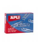 Apli Pack de 100 Clips Galvanizados nº3 40 mm