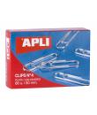 Apli Clips Alambre Nº 4 - 50mm - Acabado Galvanizado Plata - 80 Unidades por Caja - Organiza tus Documentos