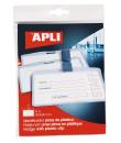 Apli Identificador con Pinza de Plastico para Tarjetas de Visita - Tamaño 90 x 56mm - Ideal para Ferias y Convenciones - Uso en 