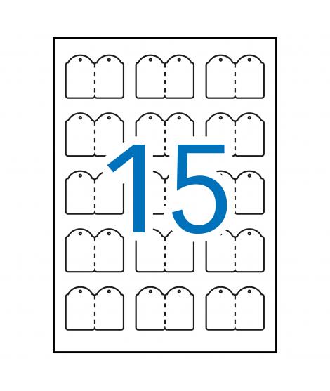 Apli Etiquetas Colgantes Imprimibles 28.0 x43.0mm 10 Hojas