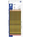 Staedtler Noris 120 Pack de 10 Lapices de Grafito Hexagonales - Mina 2HB - Resistencia a la Rotura - Madera de Bosques Sostenibl