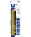 Staedtler Noris 120 Pack de 4 Lapices de Grafito Hexagonales - Graduaciones Surtidas - Resistencia a la Rotura - Madera de Bosqu