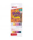 Edding 1200 Good Vibes Pack de 6 Rotuladores - Punta Redonda - Trazo 1mm - Tinta con Base de Agua - Colores Surtidos