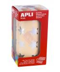 Apli Pack de1.416 Gomets con Forma de Estrella - Tamaño 19.5mm - Adhesivo Base Agua - Normas EN-71 y FSC - Color Plata