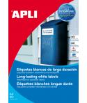 Apli Etiquetas Blancas Resistentes Intemperie 45.7 x 21.2mm 20 Hojas