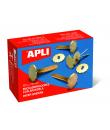 Apli Encuadernadores Metalicos con Arandela - 18mm - Caja de 100 - Aptos para Todo Tipo de Documentos - Incluyen Arandela para E