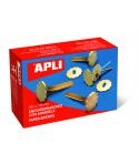 Apli Encuadernadores Metalicos con Arandela - 18mm - Caja de 100 - Aptos para Todo Tipo de Documentos - Incluyen Arandela para E