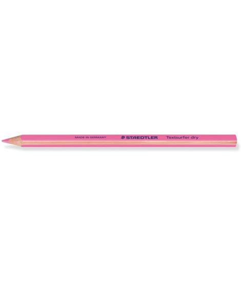 Staedtler Textsurfer Dry 128 64 Lapiz Fluorescente de Color Triangular - Mina de 4mm - Madera de Bosques Sostenibles - Color Ros