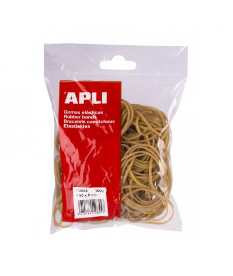 Apli Gomas Elasticas Ø 80 x 2 mm - Alta Calidad - Bolsa con 100g