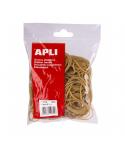 Apli Bolsa de Gomas Elasticas Ø 80x2mm 100grs - Gran Elasticidad y Excelente Resistencia - 70% de Caucho Natural