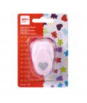 Apli Perforadora de Papel en Forma de Corazon - Figura de 16mm - Deposito de Restos de Papel - Ideal para Scrapbooking, Manualid