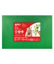 Apli Goma Eva Purpurina Verde 600x400mm - 3 Hojas Brillantes y Flexibles