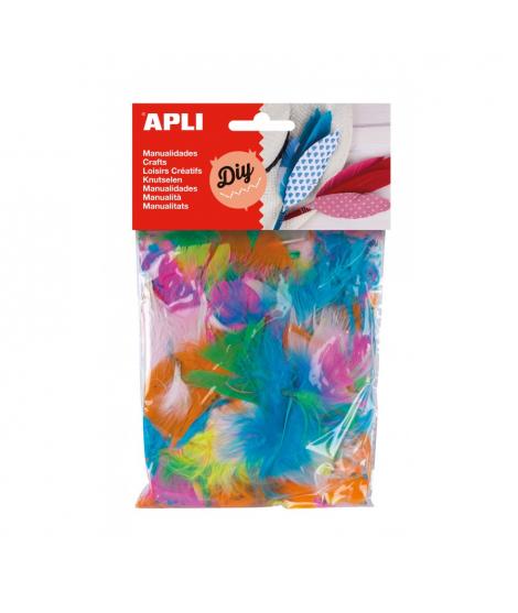 Apli Plumas Collage 14g - Colores Surtidos