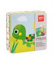 Apli Kids Juegos de Gomets Animales - 16 Laminas para Rellenar con Gomets - 8 Hojas de Gomets Removibles - Alto Valor Didactico 