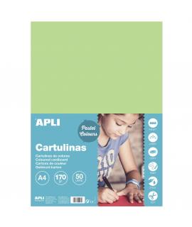 Apli Cartulina Verde Claro A4 170g 50 Hojas