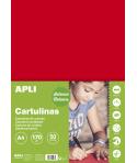 Apli Cartulina Roja A4 170g 50 Hojas