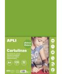 Apli Cartulina Verde Hierba A4 170g 50 Hojas