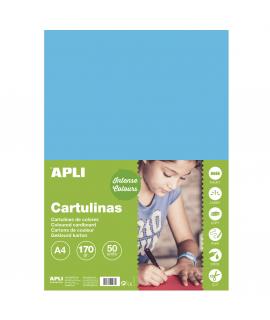 Apli Cartulina Azul Cielo A4 170g 50 Hojas