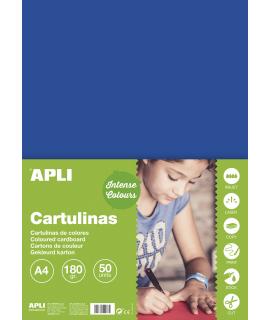 Apli Cartulina Azul Oscuro A4 170g 50 Hojas