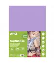 Apli Cartulina Violeta A4 170g 50 Hojas