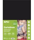 Apli Cartulina Negra A4 170g 50 Hojas