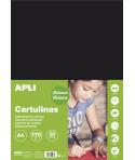 Apli Cartulina Negra A4 170g 50 Hojas