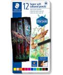 Staedtler Super Soft 149C Pack de 12 Lapices de Colores - Mina Extra Suave - Colores Surtidos