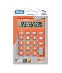 Milan Calculadora 10 Digitos Duo - Calculadora de Sobremesa - Teclas Grandes - Tecla Rectificacion Entrada de Datos - Color Nara