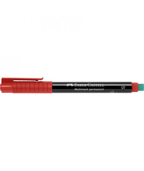 Faber-Castell Multimark Rotulador Permanente - Ancho de Trazo 0.4mm - Goma de Borrar Integrada - Resistente a la Luz y al Agua -