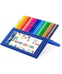 Staedtler Ergosoft 157 Pack de 24 Lapices de Colores - Diseño Ergonomico - Superficie Antideslizante - Colores Surtidos