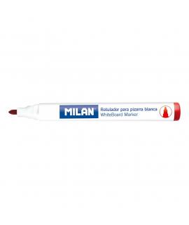 Milan Rotuladores para Pizarra Blanca con Punta Redonda - Punta 4.7 mm - Tinta a Base de Alcohol - Borrable en Seco - Color