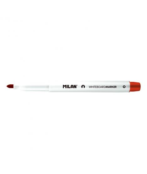 Milan Rotuladores para Pizarra Blanca con Punta Redonda - Punta 3.7 mm - Tinta a Base de Alcohol - Borrable en Seco - Color Rojo