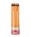 Apli Lapices Jumbo Fluor Naranja - Triangulares de 5mm - Mejor Sujecion y Cobertura - Pack de 18 Unidades - Formato para Exposit