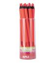 Apli Lapices Jumbo Fluor Rojos - 5mm de Grosor Triangular - 18 Unidades por Pack - Ideal para Mejor Sujecion y Mayor Cobertura e