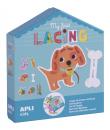 Apli Myfirstlacing - Juego de Enhebrar para Niños - Fomenta la Motricidad Fina y la Coordinacion Ojo-Mano - Incluye Cordones y T