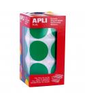 Apli Pack de 708 Gomets Redondos Ø 33mm - 59 Hojas Pretroqueladas - Adhesivo Permanente - Ideal para Escuelas Infantiles y Coleg