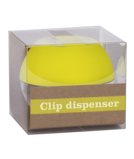 Apli Fluor Collection Dispensador de Clips - Ø 70x60 mm - Tapa Magnetica "Soft Touch" - Incluye 50 Clips Amarillo Fluorescente 2