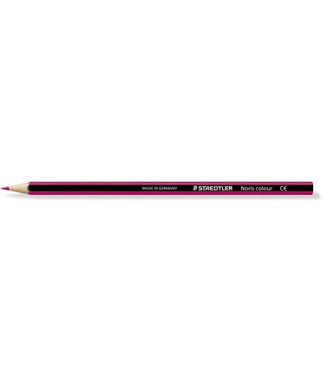 Staedtler Noris Colour 185 Lapiz Hexagonal de Color - Resistencia a la Rotura - Material Wopex - Color Fucsia