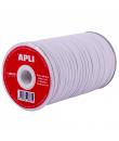 Apli Bobina de Cuerda Elastica Plana 5mmx100m - Facil de Cortar y Atar - Ideal para Manualidades