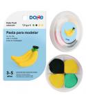 Dohe Coleccion Cute Fruit Pasta para Modelar Platano - Ligera y Flexible - Apto para Niños de 3 a 5 Años