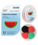 Dohe Coleccion Cute Fruit Pasta para Modelar Sandia - Ligera y Flexible - Apto para Niños de 3 a 5 Años