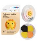 Dohe Coleccion Cute Pet Pasta para Modelar Leon - Ligera y Flexible - Apto para Niños de 5 a 7 Años