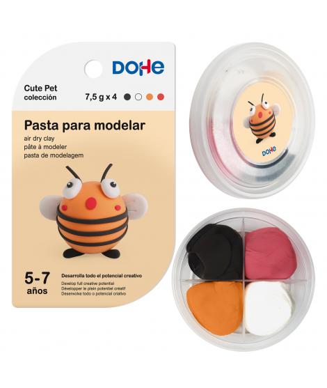 Dohe Coleccion Cute Pet Pasta para Modelar Abeja - Ligera y Flexible - Apto para Niños de 5 a 7 Años