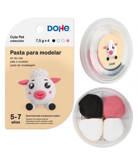 Dohe Coleccion Cute Pet Pasta para Modelar Oveja - Ligera y Flexible - Apto para Niños de 5 a 7 Años