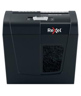 Rexel Secure X6 Destructora de Papel Manual Corte en Particulas - Nivel de Seguridad P-4 - Destruye hasta 6 Hojas - Capacidad de