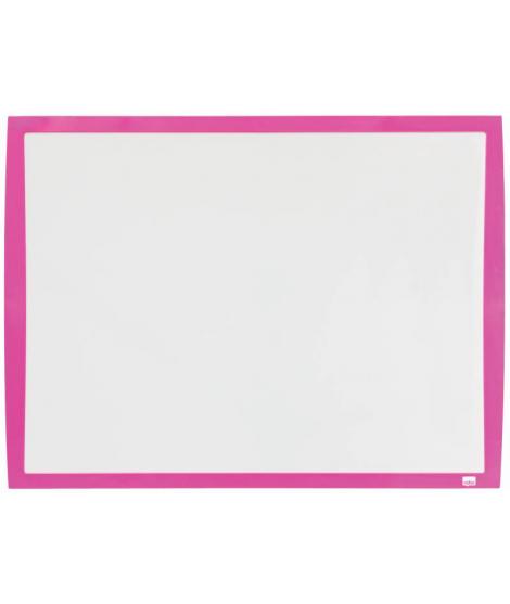 Nobo Pizarra Blanca Magnetica Pequeña 585x430 - Colores Vibrantes - Accesorios Incluidos - Fucsia