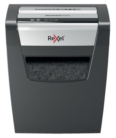 Rexel Momentum X410 Destructora de Papel Manual Corte Confeti - Destruye hasta 10 Hojas - 23L