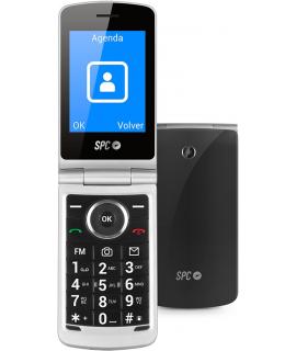 SPC Telefono Movil Minimalista con Tapa - 19mm de Espesor - Pantalla XL y Teclado Retroiluminado - Volumen Extra Alto - Accesos 